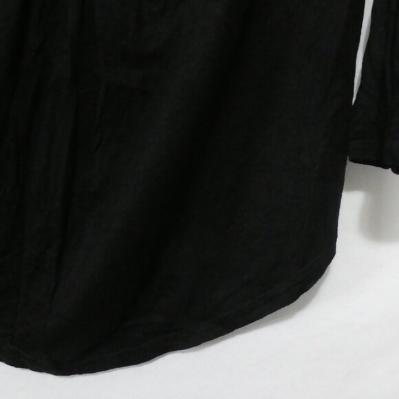 Unbranded | 2XL | Black Open Shoulder Lace Long Sleeve Shirt | Keyhole Back - Picture 9 of 16